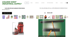 Desktop Screenshot of goldenwestindustrialsupply.com